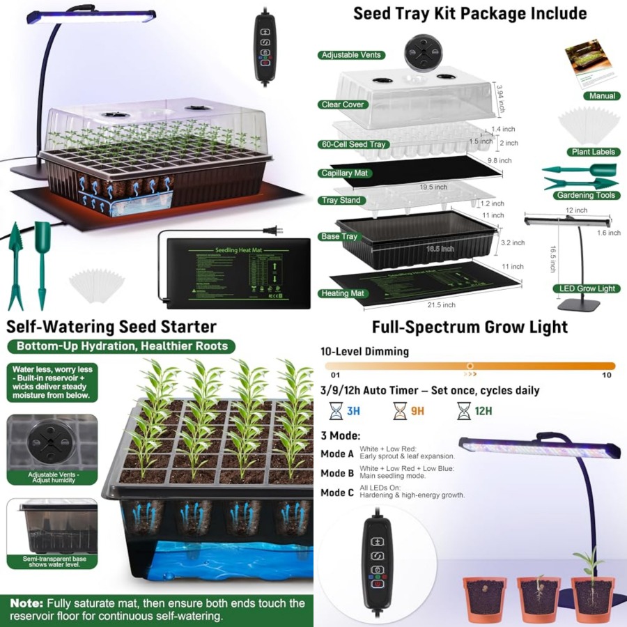 Humidity Dome Kit - Kit de Germinación de Semillas con