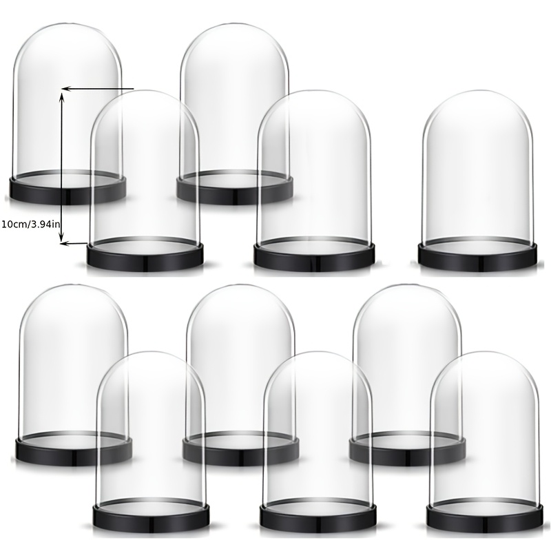 Plastic Dome Clear - Jarrón de Plástico Transparente para Adornos