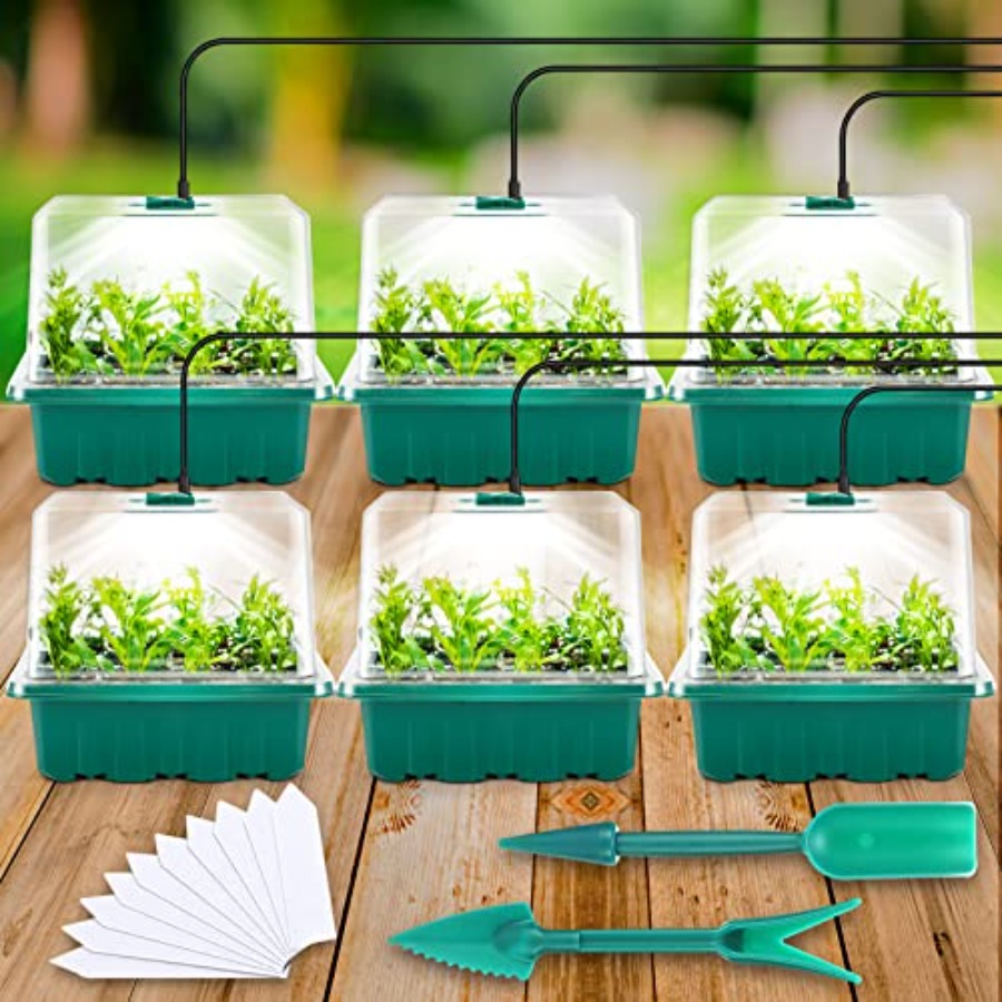 Humidity Dome Kit - Bandeja de Germinación con Luz, Kit