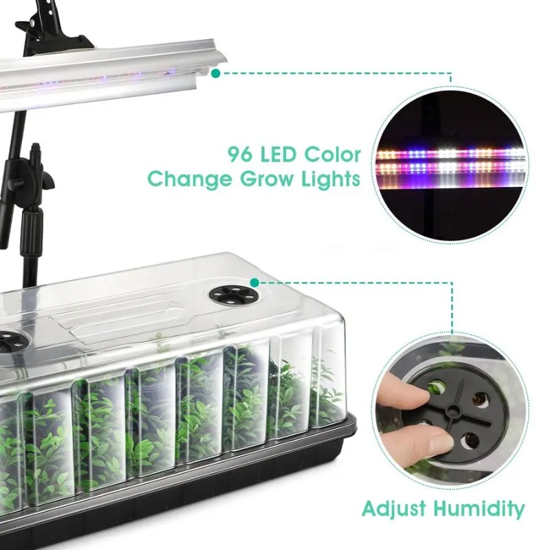 Bandeja de germinación de semi - Humidity Dome Kit reseña y precio