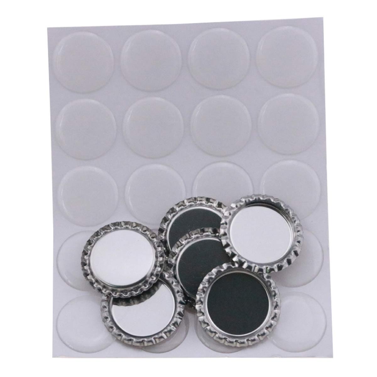 100 Uds nuevas pegatinas de cú - Plastic Dome Clear reseña y precio