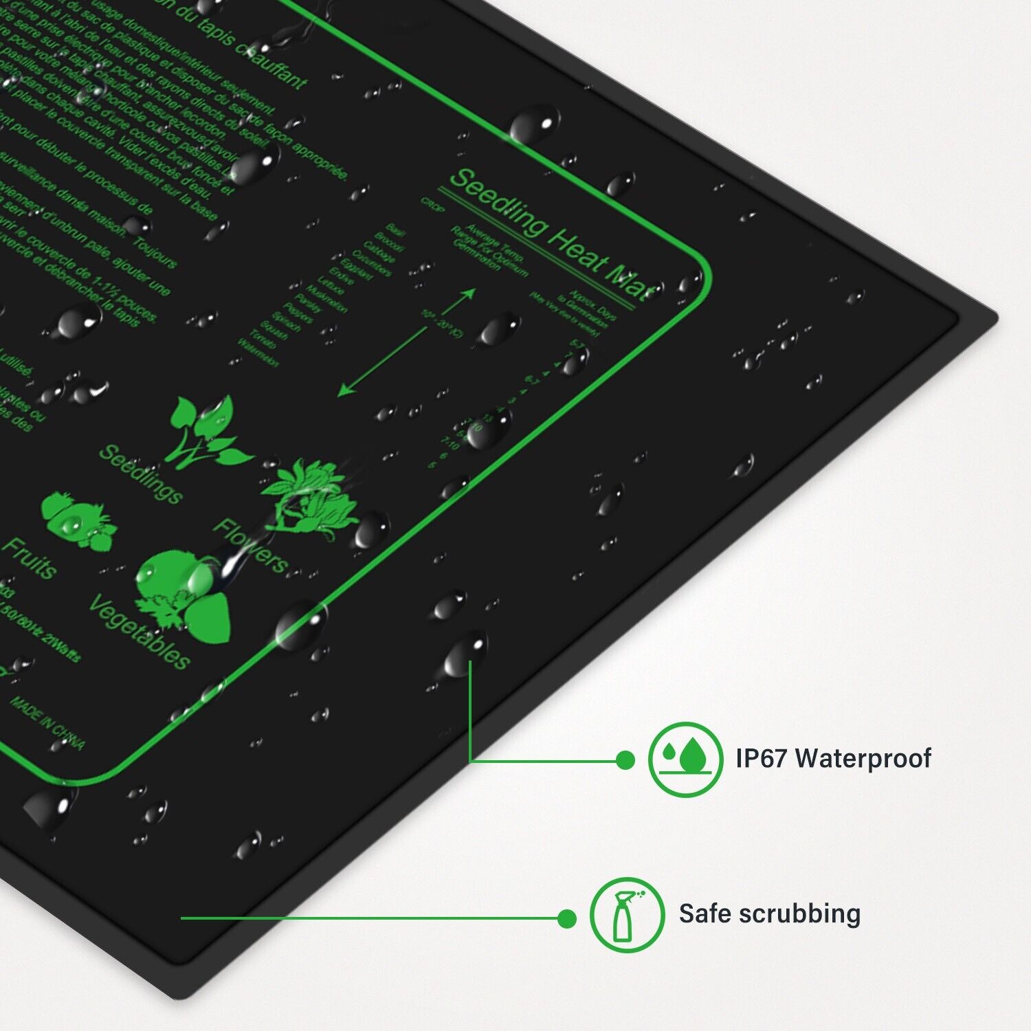 LERWAY-alfombrilla calefactora - Heat Mat Seedling reseña y precio