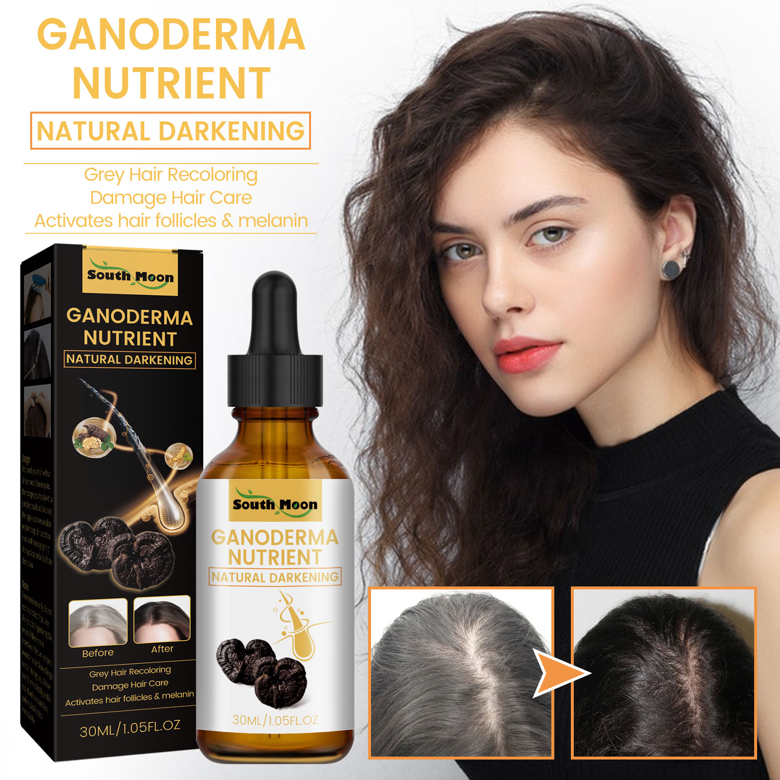 Ganoderma Lucidum negro, líqui - Root Stimulator Liquid reseña y precio