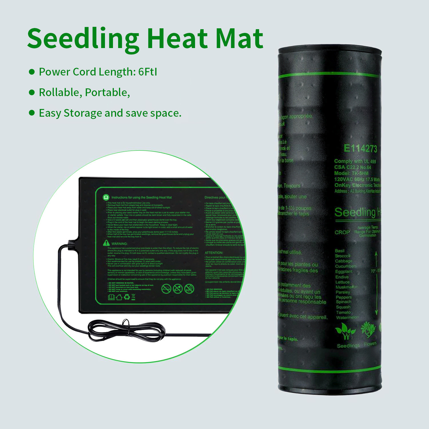 Paquete de dos alfombrillas té - Heat Mat Seedling reseña y precio