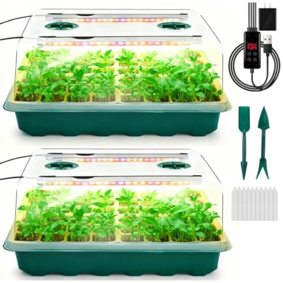 Bandeja de germinación con luz - Humidity Dome Kit reseña y precio