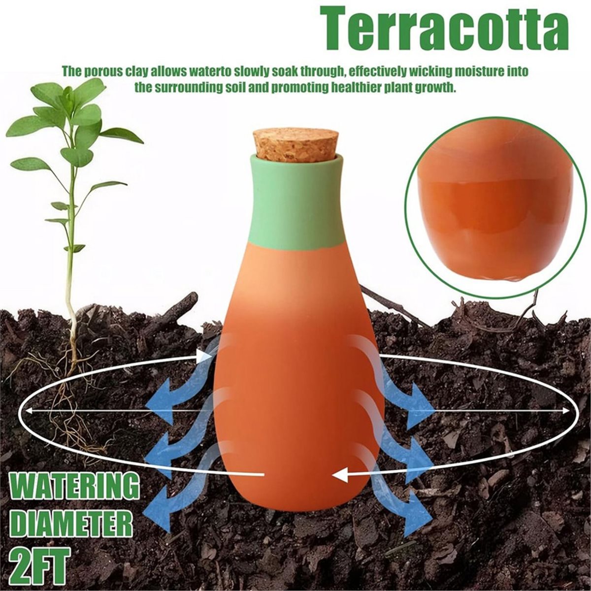 A20I 4 unidades de espigas de  - Self Watering Insert reseña y precio