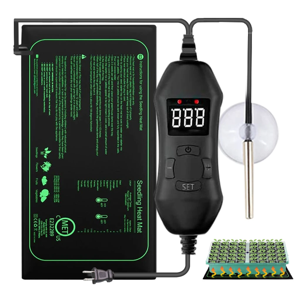 Termostato ajustable de 50W EU - Heat Mat Seedling reseña y precio
