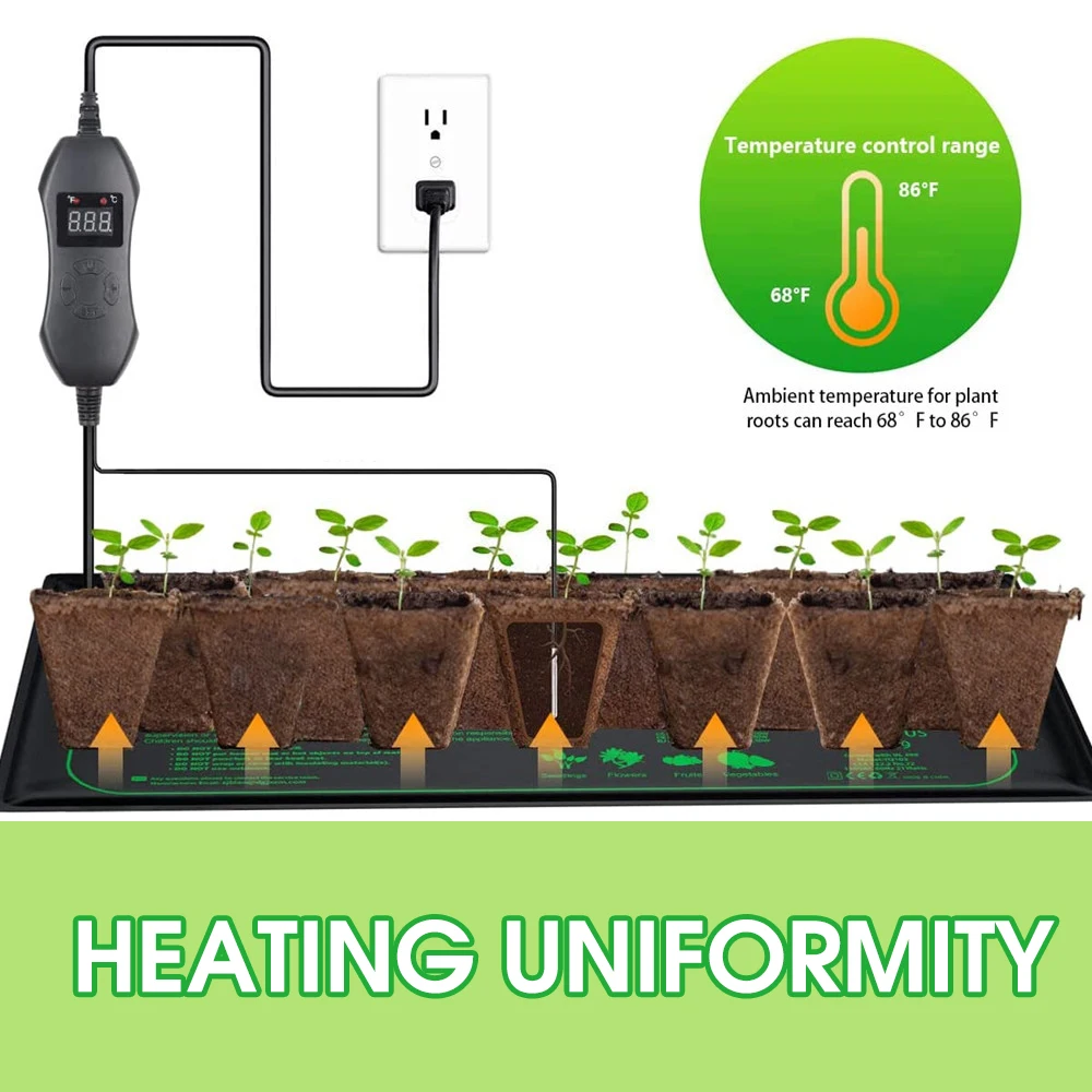 Termostato ajustable de 50W EU - Heat Mat Seedling reseña y precio