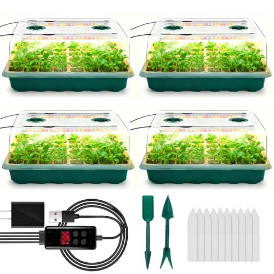 Bandeja de Germinación con Luz - Humidity Dome Kit reseña y precio