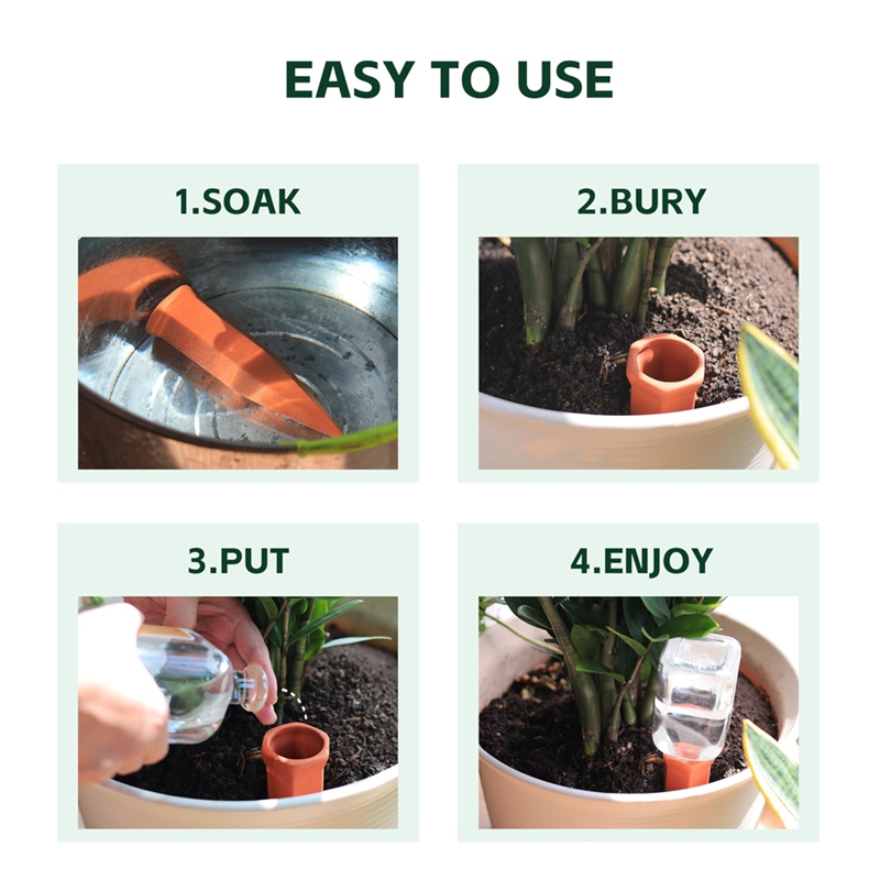 Picos de riego de terracota, e - Self Watering Insert reseña y precio
