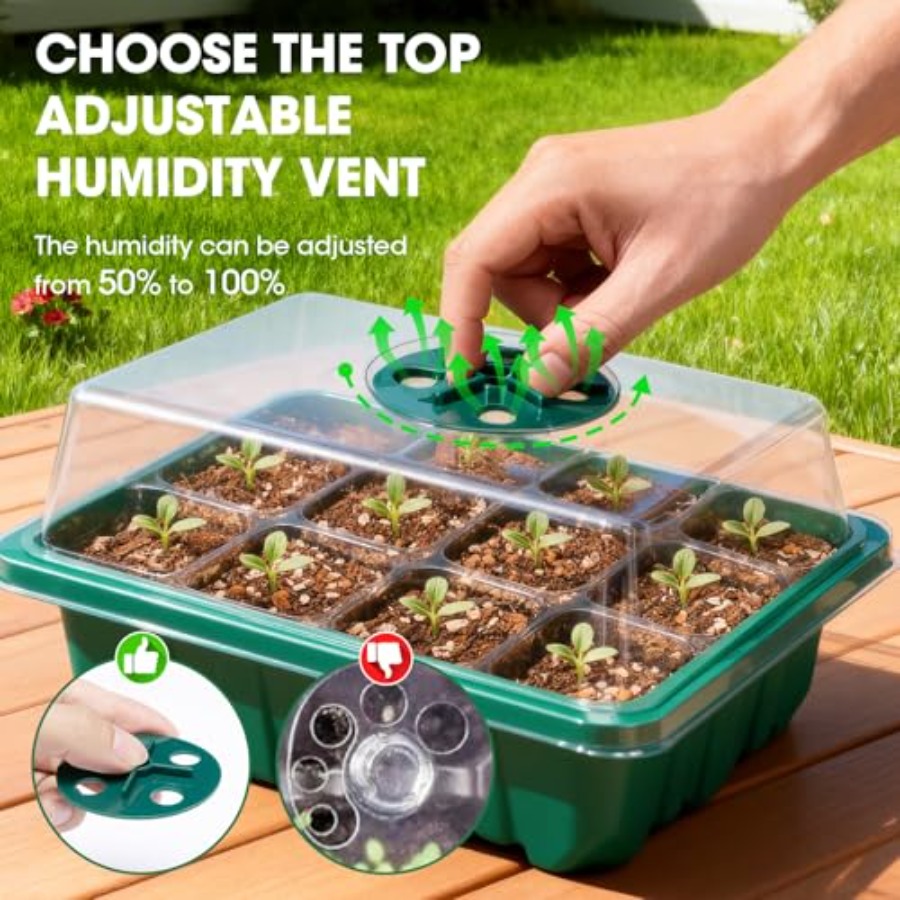Paquete de 5 Bandejas de Germi - Humidity Dome Kit reseña y precio