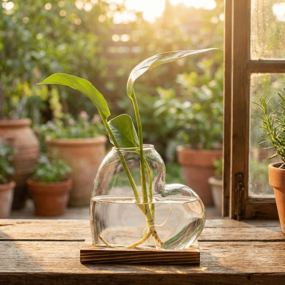 Jarrón de Vidrio Transparente  - Propagation Station Vase reseña y precio